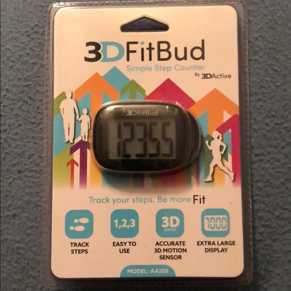 3 D FitBud Simple Step Counter